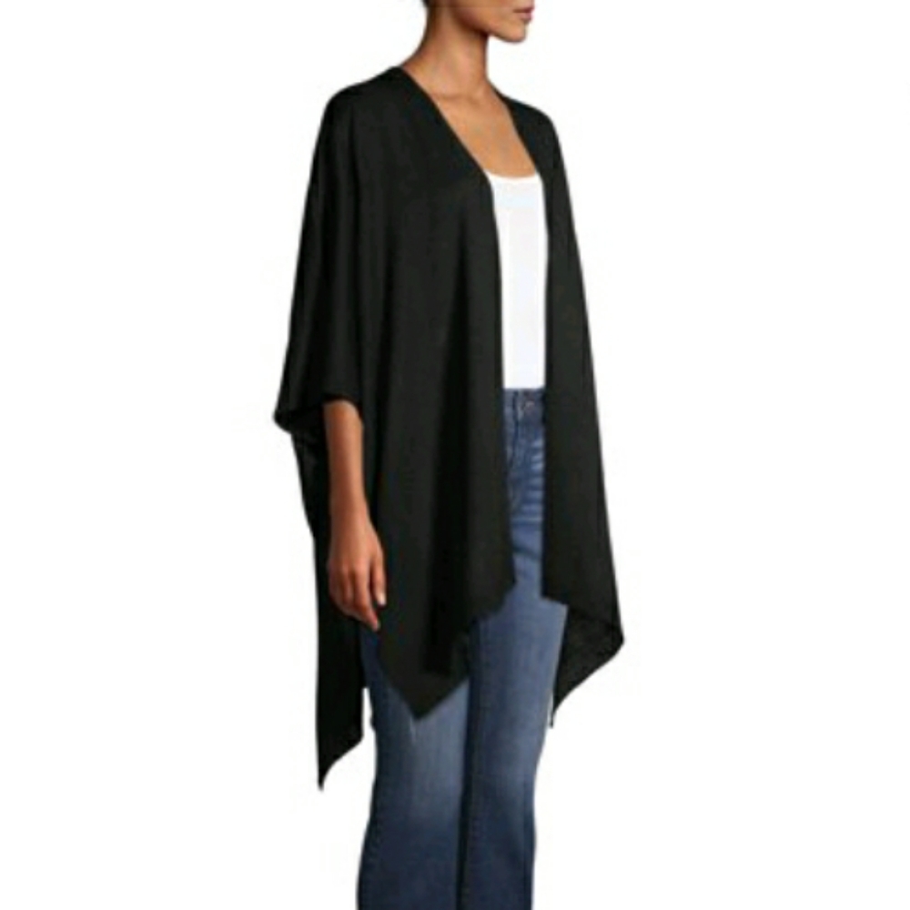 Black Solid Knot Kimono